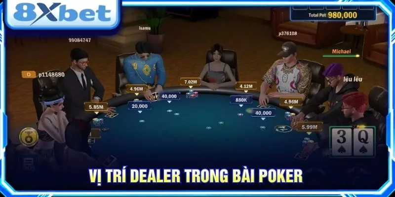 Vị trí Dealer trong bài poker