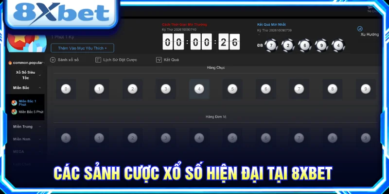 Khám phá các sảnh lô đề 8XBET cùng nhiều hình thức xổ số phổ biến