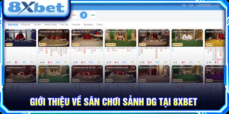 Sảnh DG cung cấp sân chơi với nhiều tựa game đa dạng